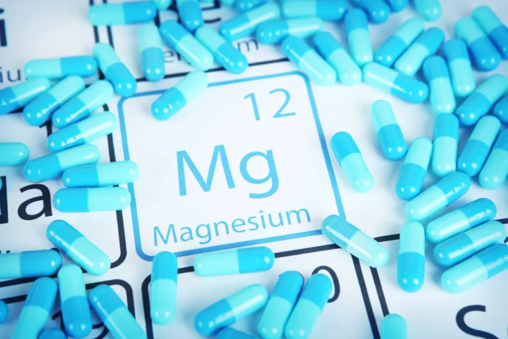 light blue magnesium supplements.