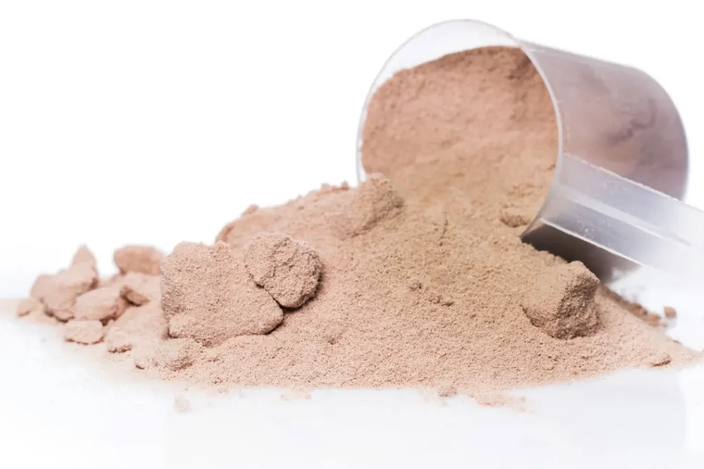 jay robb protein powder close-up shot