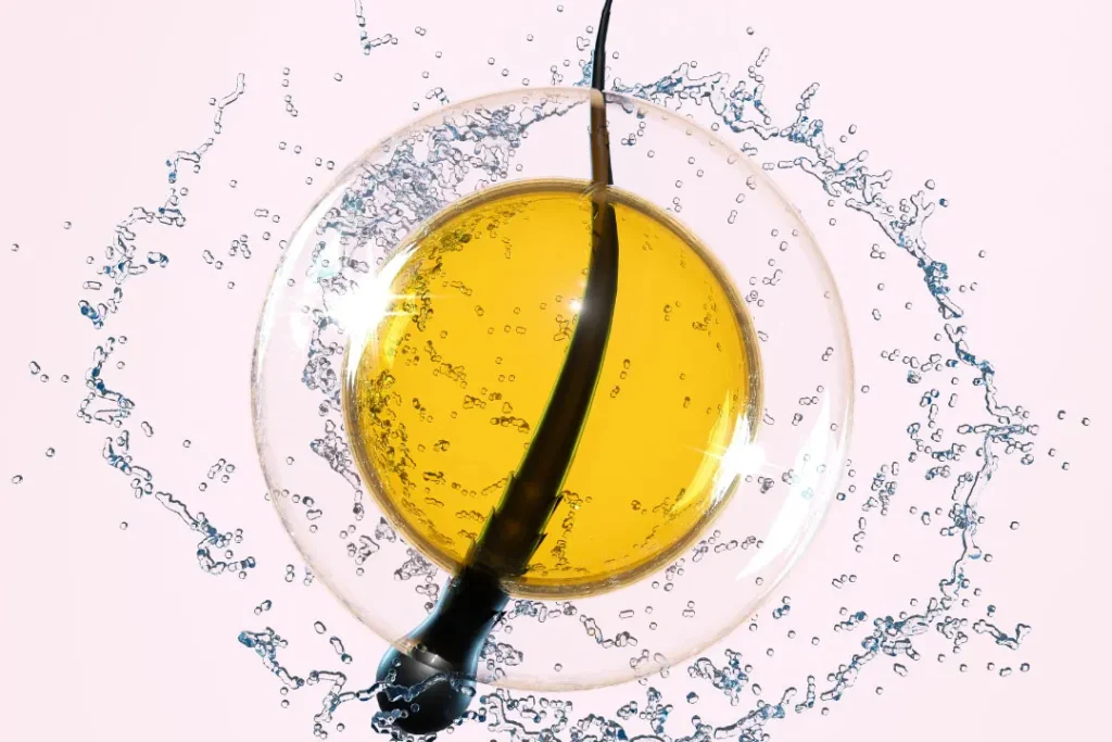 Healthy hair follicle.