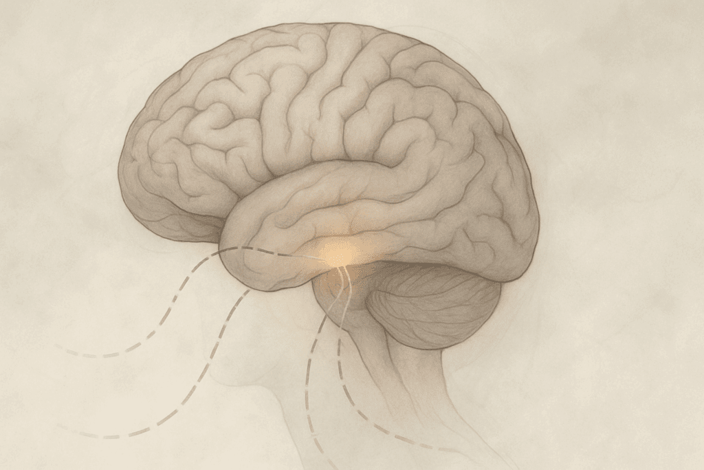 Artistic brain illustration highlighting disrupted hunger signals in dementia patients, symbolizing why dementia patients stop eating.