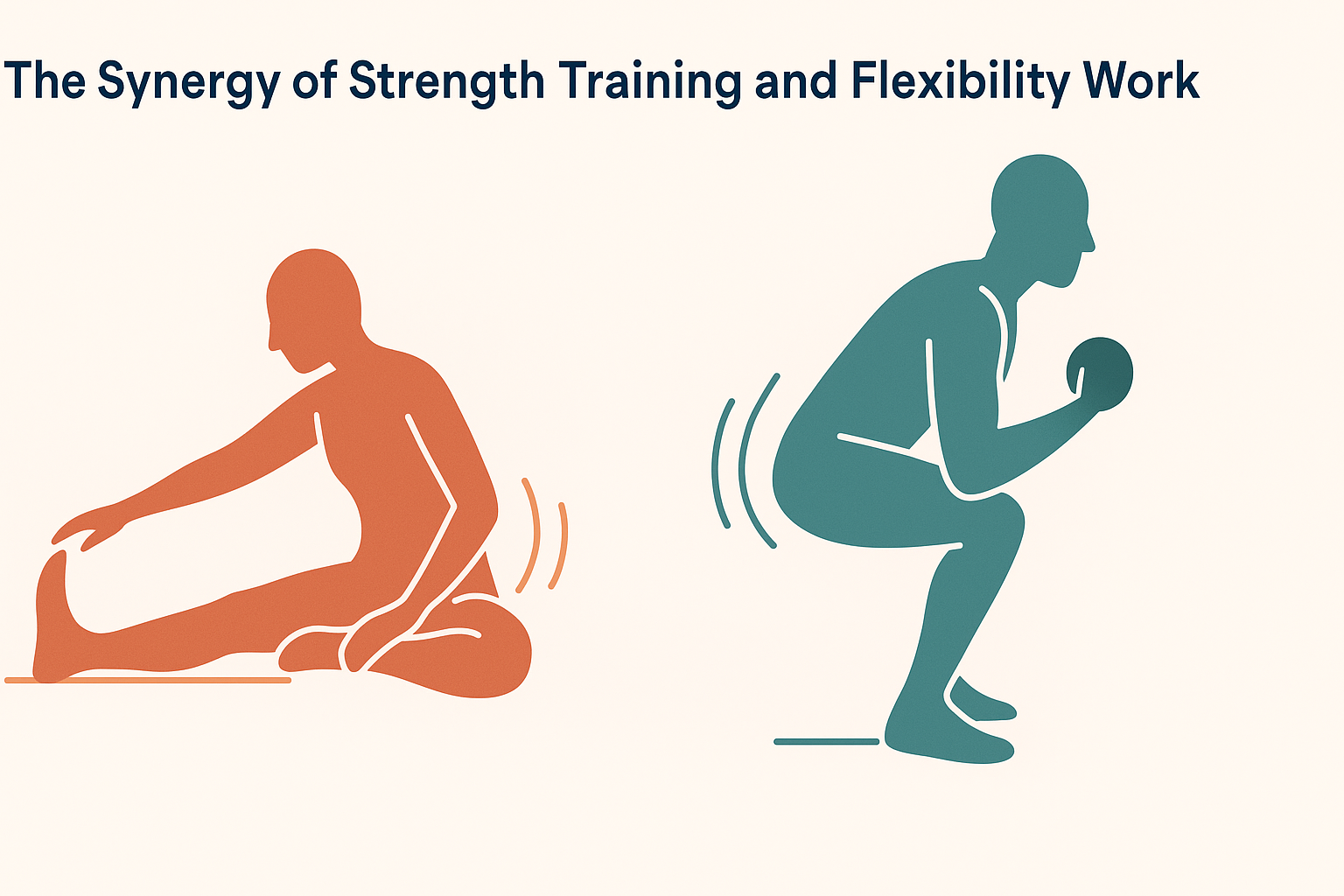 Infographic showing hip osteoarthritis exercises with side-by-side illustrations of stretching and strength training to improve mobility and support.